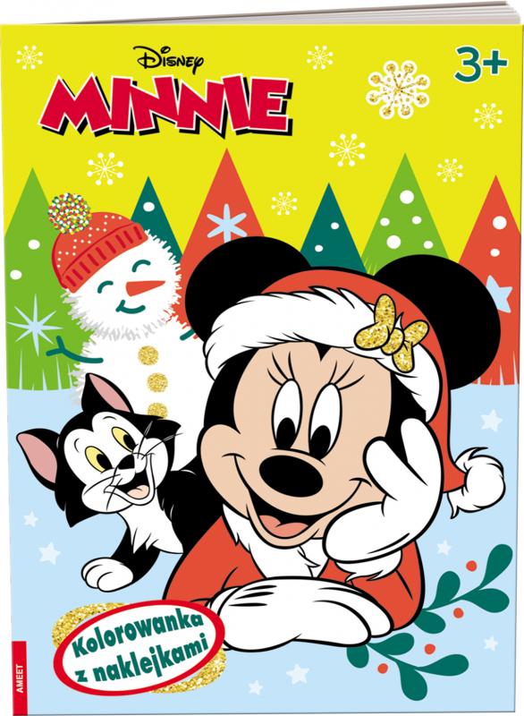 KSIĄŻECZKA MINNIE. KOLOROWANKA Z NAKLEJKAMI