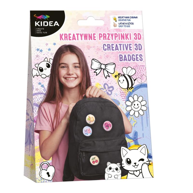 KREATYWNE PRZYPINKI 3D KIDEA