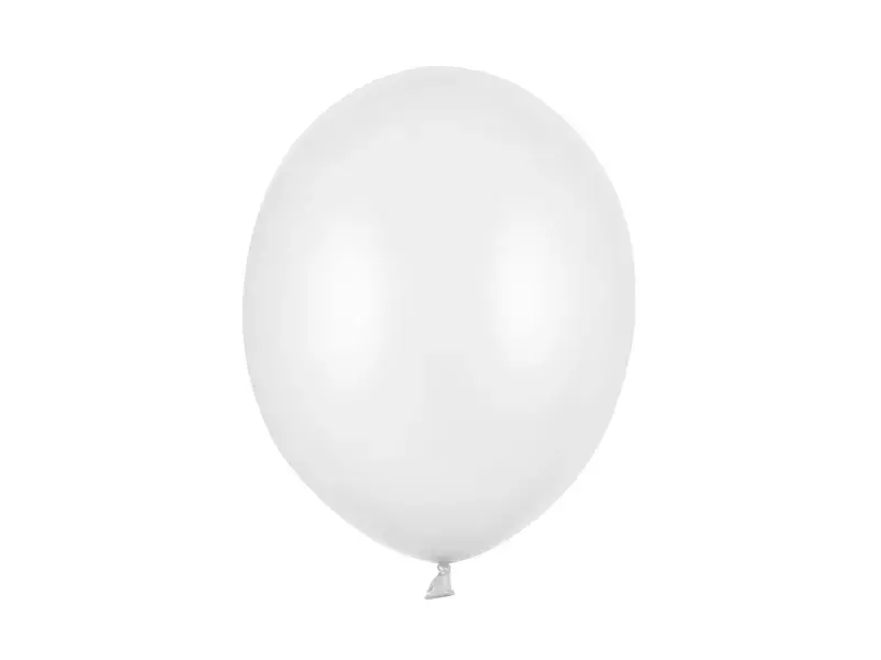 BALONY STRONG 30CM METALLIC PURE WHITE