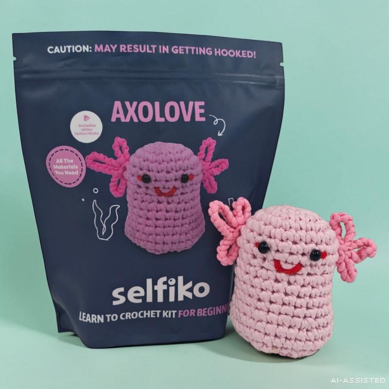 ZESTAW DO SZYDEŁKOWANIA AKSOLOTL AXOLOVE SELFIKO