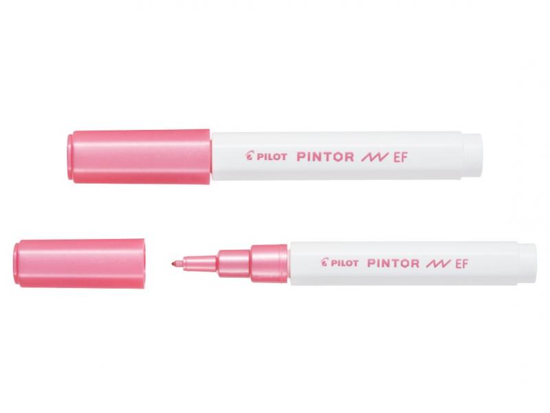 MARKER PILOT PINTOR EF METALICZNY RÓŻOWY