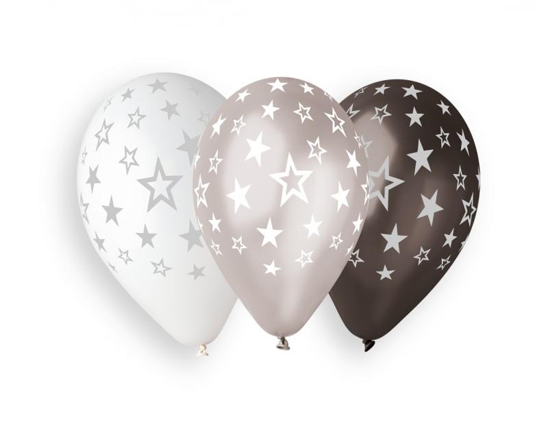 BALON PREMIUM HEL GWIAZDY SREBNE A/6