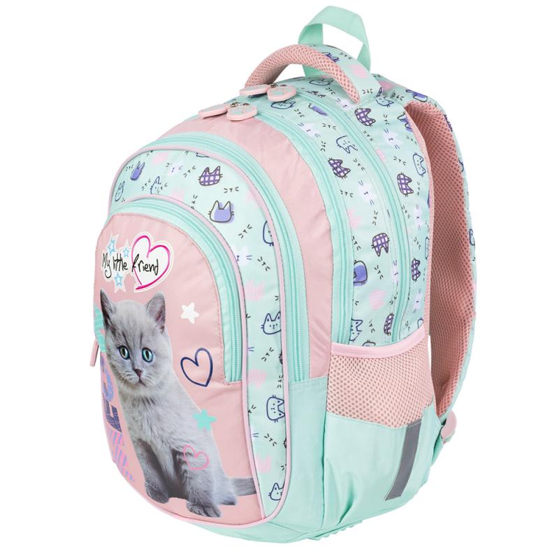 PLECAK 4-KOMOROWY MY LITTLE FRIEND FLUFFY KITTYK BPL-58