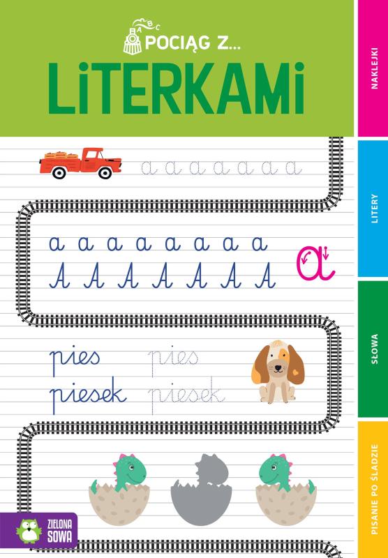 KSIĄŻECZKA POCIĄG Z LITERKAMI NW