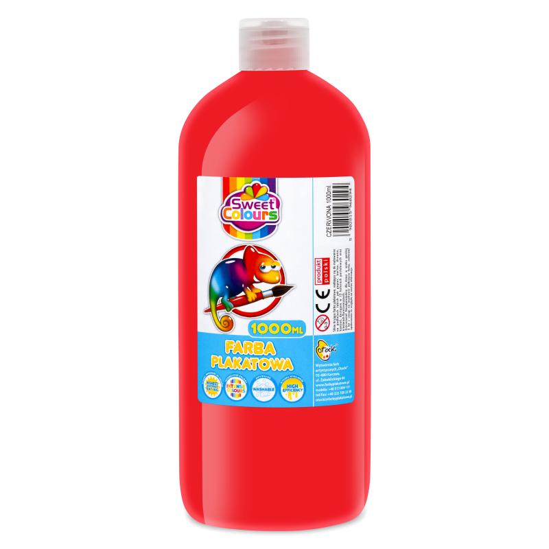 FARBA PLAKATOWA OTOCKI 1000ML CZERWONA