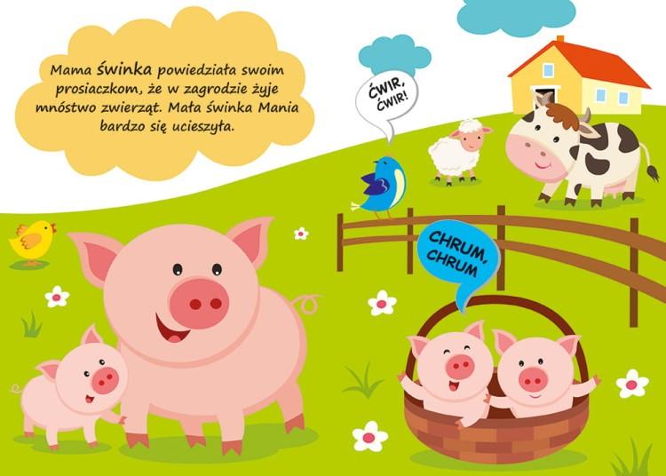 KSIĄŻECZKA ŚWINKA NA WSI NAŚLADUJ DŹWIEKI