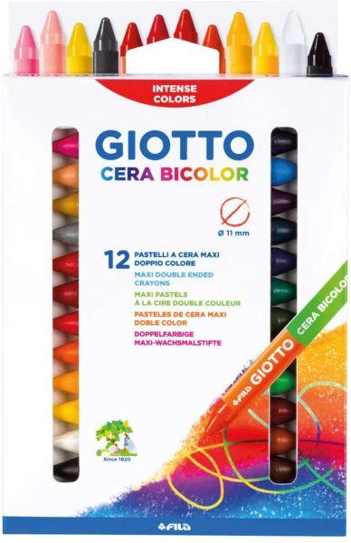 KREDKI WOSKOWE 12 CERA BICOLOR GIOTTO