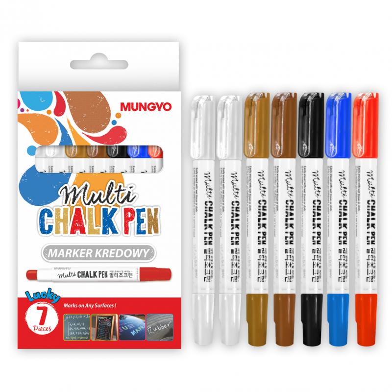 MARKER KREDOWY A7 MIX KOLORÓW ZESTAW I I MUNGYO TOP100