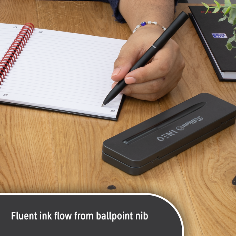 DŁUGOPIS PELIKAN K6 INEO ELEME BLACK ROCK ETUI