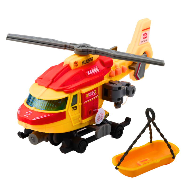 HELIKOPTER RATUNKOWY NOSZE HAK WCIĄGARKA NAPĘD ŚWIATŁA DŹWIĘKI