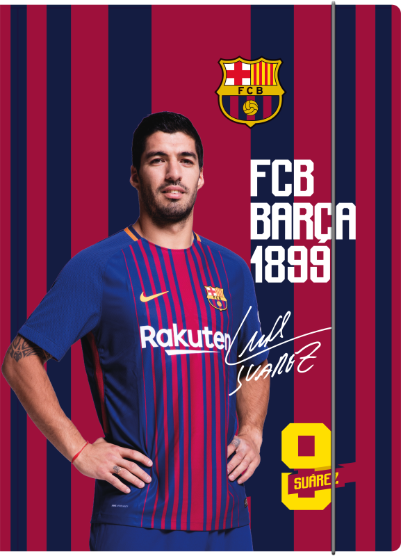 TECZKA Z GUMKĄ A4 FC BARCA FAN 6