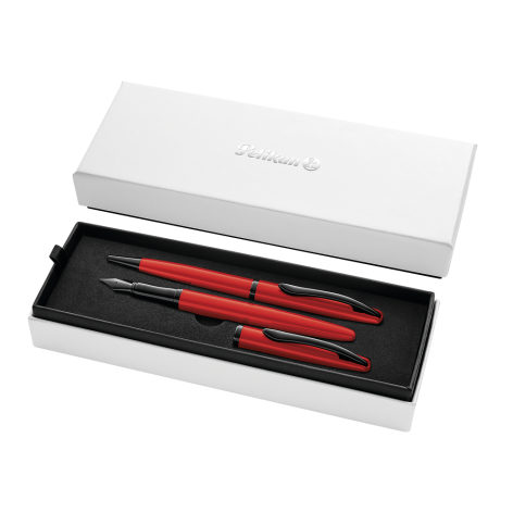 PIÓRO WIECZNE+DŁUGOPIS JAZZ NOB ELEG RED PELIKAN