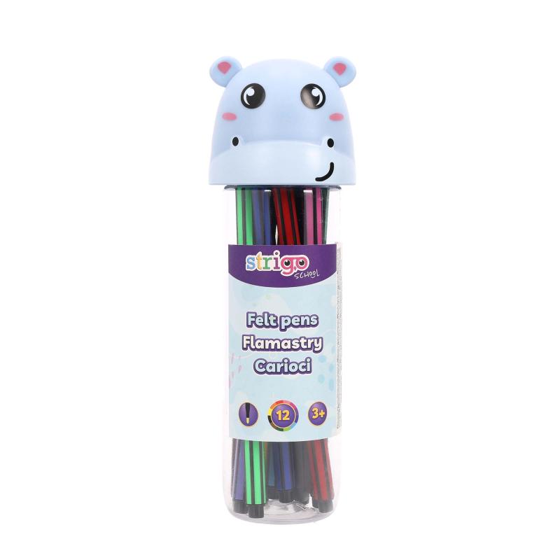 FLAMASTRY HIPOPOTAM STRIGO