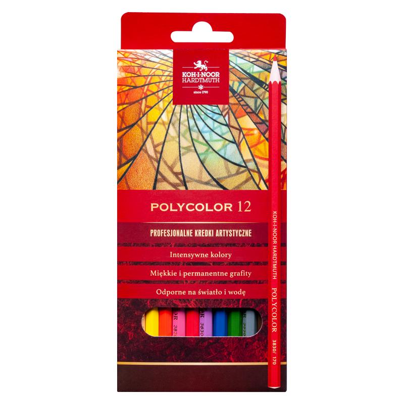 KREDKI 12 KOHINOR POLYCOLOR 3822/73