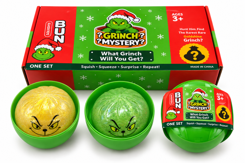 GNIOTEK SENSORYCZNY PIEROŻEK GRINCH - ŚWIĘTA