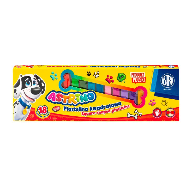 PLASTELINA 18 ASTRINO KWADRATOWA