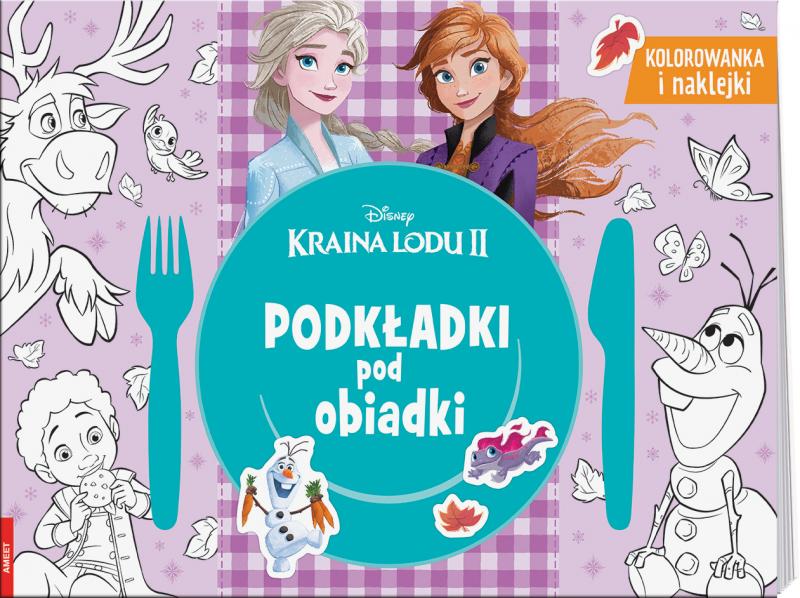 KSIĄŻECZKA KRAINA LODU 2. PODKŁADKI POD OBIADKI