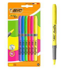 ZAKREŚLACZ BIC HIGHLIGHTER GRIP MIX NEON BL6