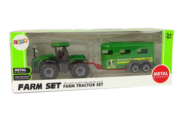 TRAKTOR Z PRZYCZEPĄ ZIELONY