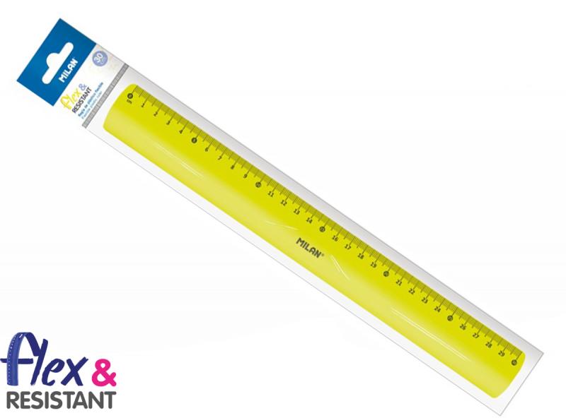 LINIJKA MILAN 30 CM NA BLISTRZE ŻÓŁTA