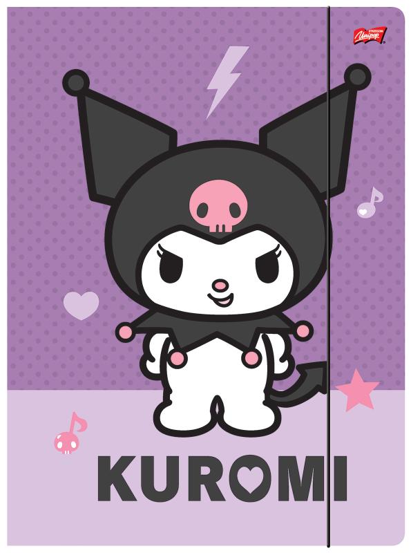 TECZKA Z GUMKĄ A4 300G KUROMI