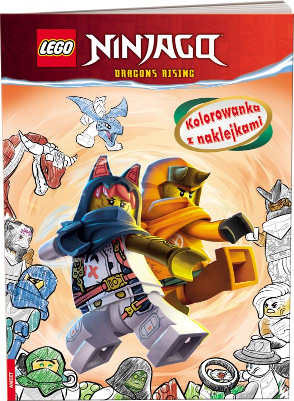 KSIĄŻECZKA LEGO NINJAGO. KOLOROWANKA Z NAKLEJKAMI