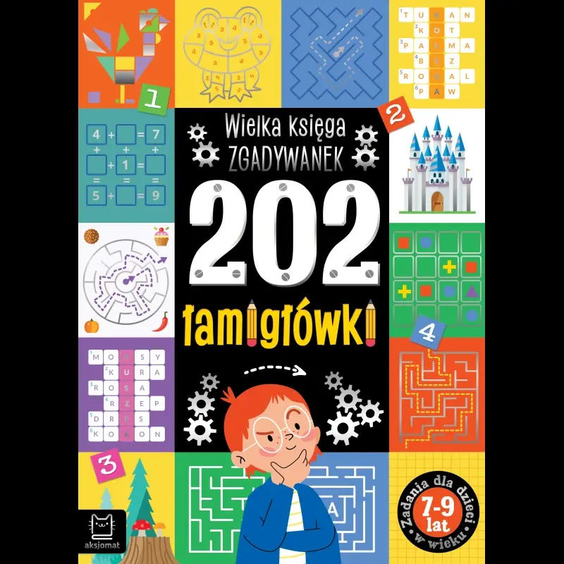 KSIĄŻECZKA 202 ŁAMIGŁÓWKI WIELKA KSIĘGA ZGADYWANEK 7-9 LAT