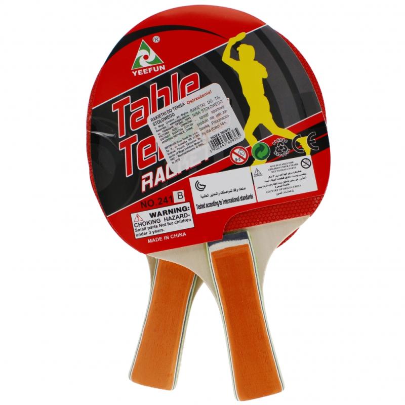 RAKIETKI DO PING-PONGA+3 PIŁECZKI POKROWIEC