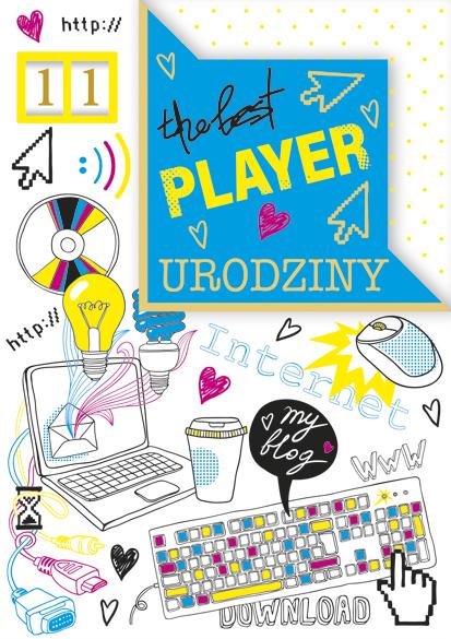LAURKA B6W POLMAK WYCINANA URODZINY MŁODZIEŻOWE PRZESUWANE