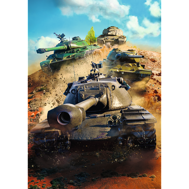 PUZZLE 1000 TREFL WORLD OF TANKS CZOŁGI W BOJU