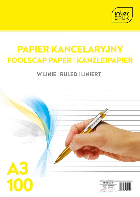 PAPIER KANC.A3/100 INTER LINIA