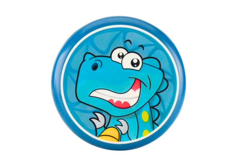 DYSK LATAJŚCY FRISBEE Z DINOZAUREM NIEBIESKI 20CM