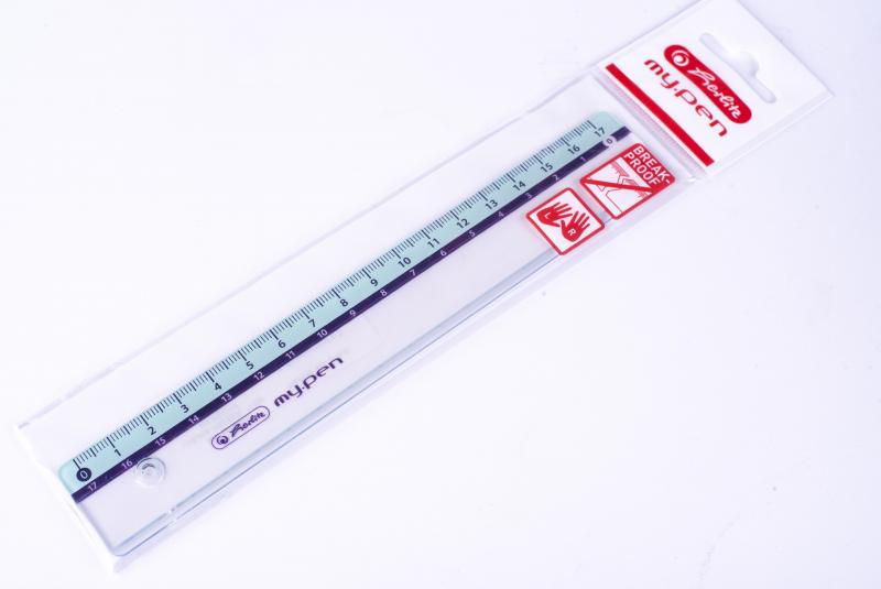 LINIJKA 17CM HERLITZ MY PEN PP