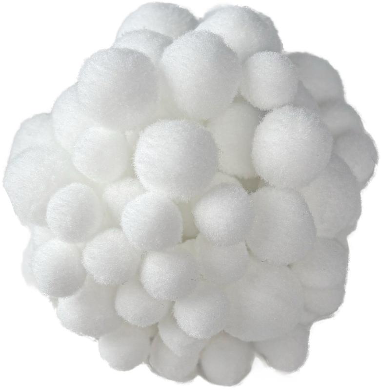 POMPONY DO DEKORACJI A/80 WHITE