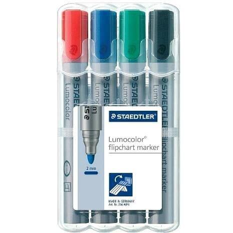 MARKER ST FLIPCHART 4SZT MIX