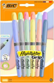 ZAKREŚLACZ BIC HIGHLIGHTER GRIP PASTEL B12 mix