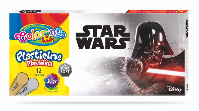 PLASTELINA 12 KOL. /STAR WARS / /6/ COLORINO