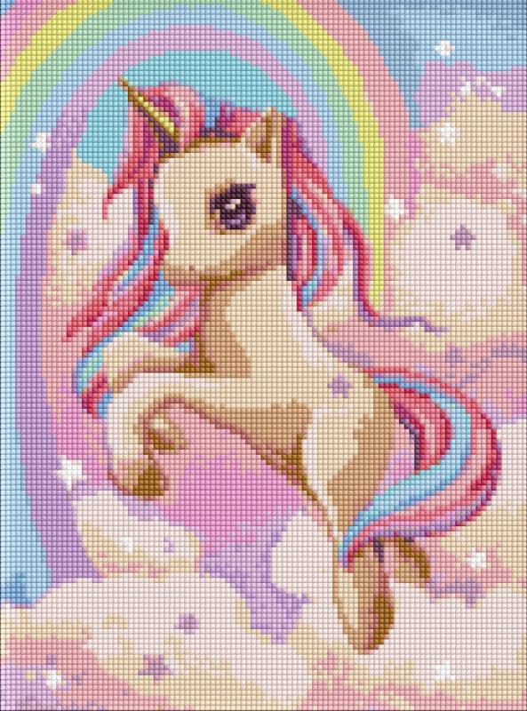 ZESTAW DO MOZAIKI DIAMENTOWEJ KIDS MAGIC FLIGHT Z KRYSZTAŁKAMI AB 30X40CM
