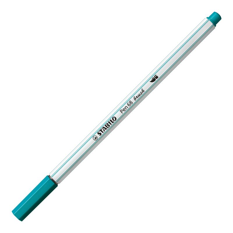 PISAKI STABILO 68 BRUSH TURKUSOWY