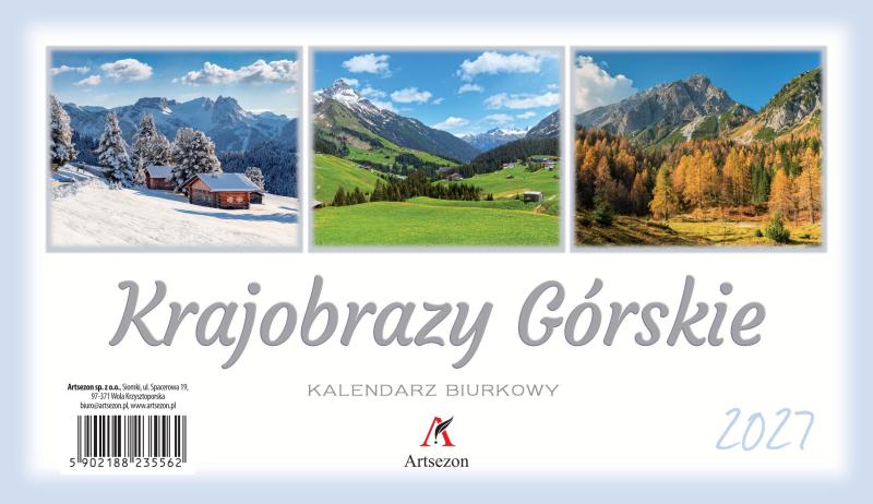 KALENDARZ BIURKOWY A5 ZE ZDJĘCIEM 19,5X11 2027