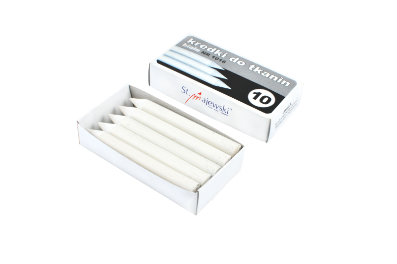 KREDKI BAMBINO DO TKANIN BIAŁE 1016 10SZT