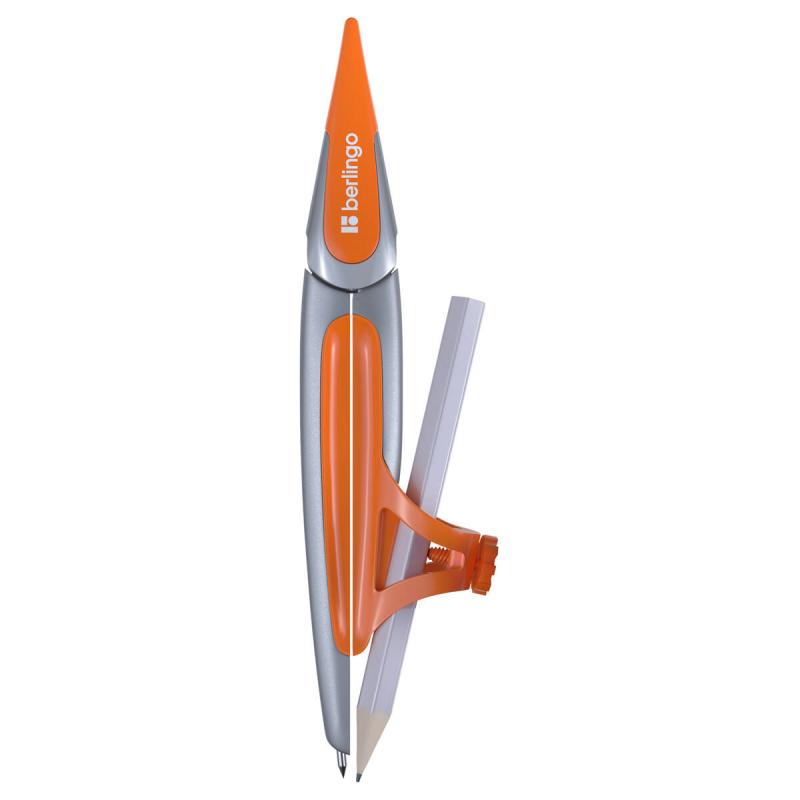 CYRKIEL BERLINGO METALOWY OPTIMUM Z UCHWYTEM NA OŁÓWEK 13,5CM MIX