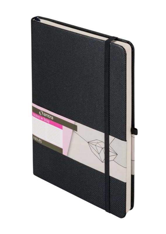 NOTES A5 KROPKI RUBI GRAFITOWY