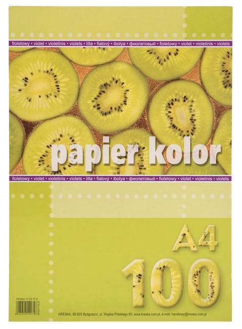 PAPIER KS.A4/100 FIOLETOWY KRESKA