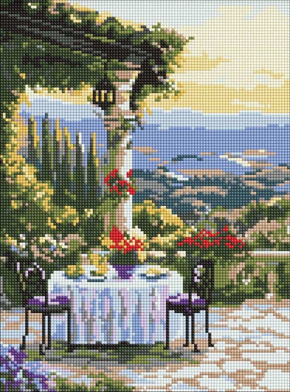 ZESTAW DO MOZAIKI DIAMENTOWEJ MALOWNICZA KOLACJA 30X40CM