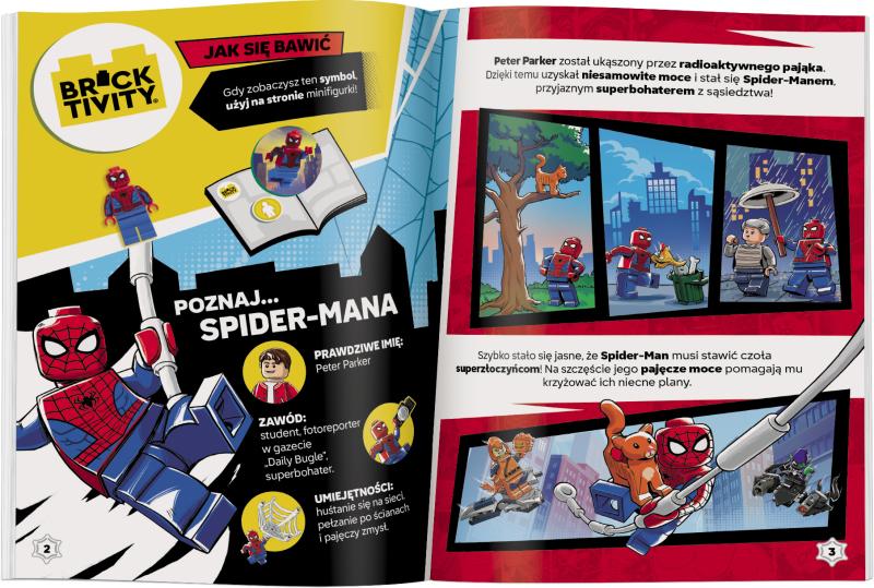 KSIĄŻECZKA LEGO SPIDER MAN SPIDER-MAN W AKCJI