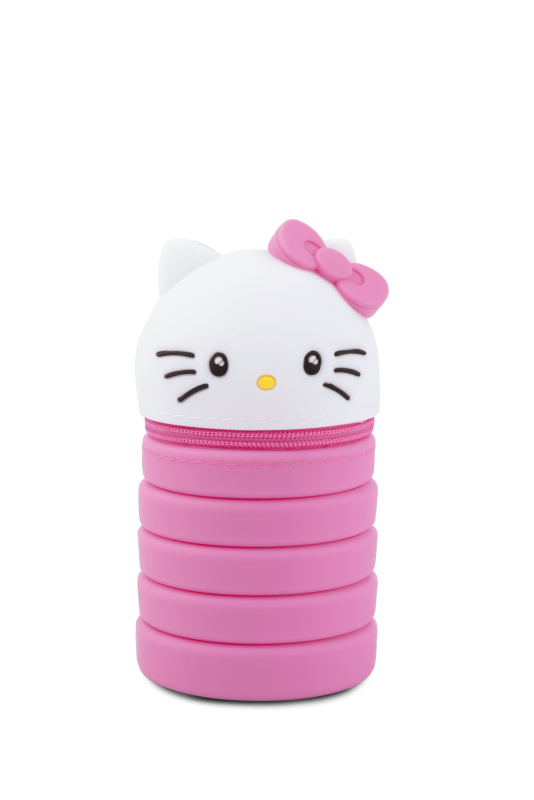 SASZETKA SILIKONOWA /Z GŁÓWKĄ MIX - PINK HELLO KITTY