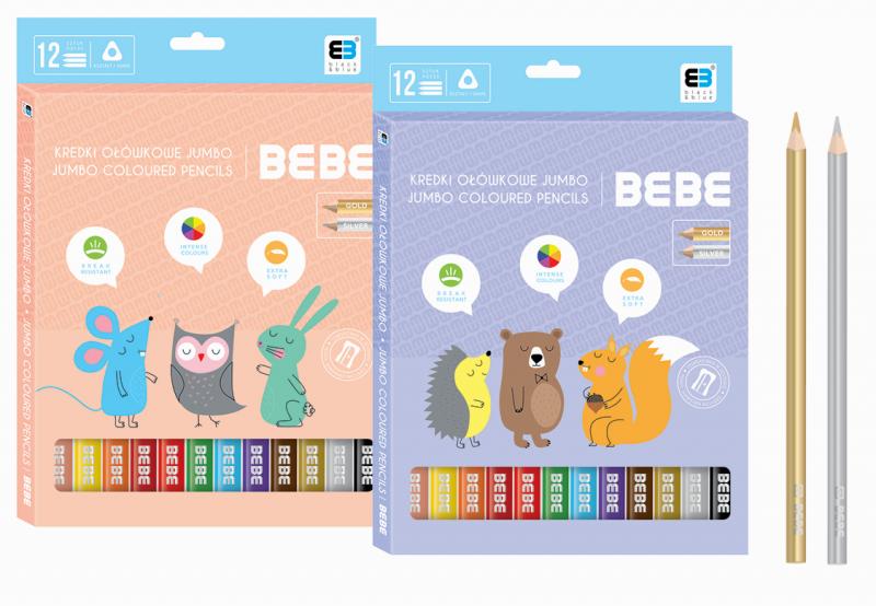 KREDKI OŁ.TR.JUMBO 12KOL BB KIDS PAS