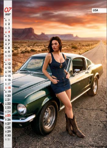 KALENDARZ WIELOPLANSZOWY GIRLS&CARS JOTAN STANDARD