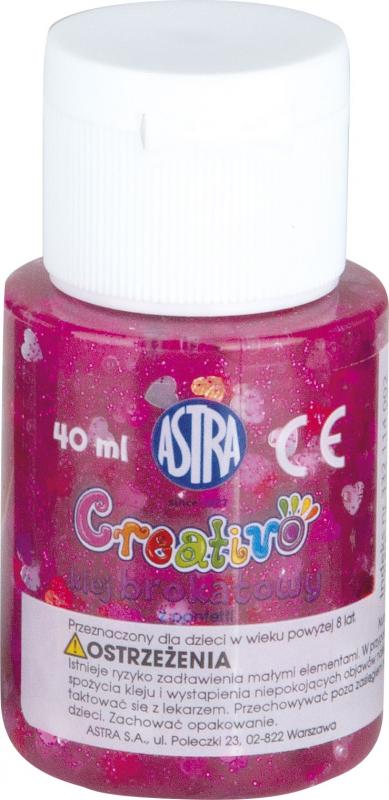 KLEJ BROKATOWY Z CONFETTI 40ML-DISPLAY 12 SZTUK